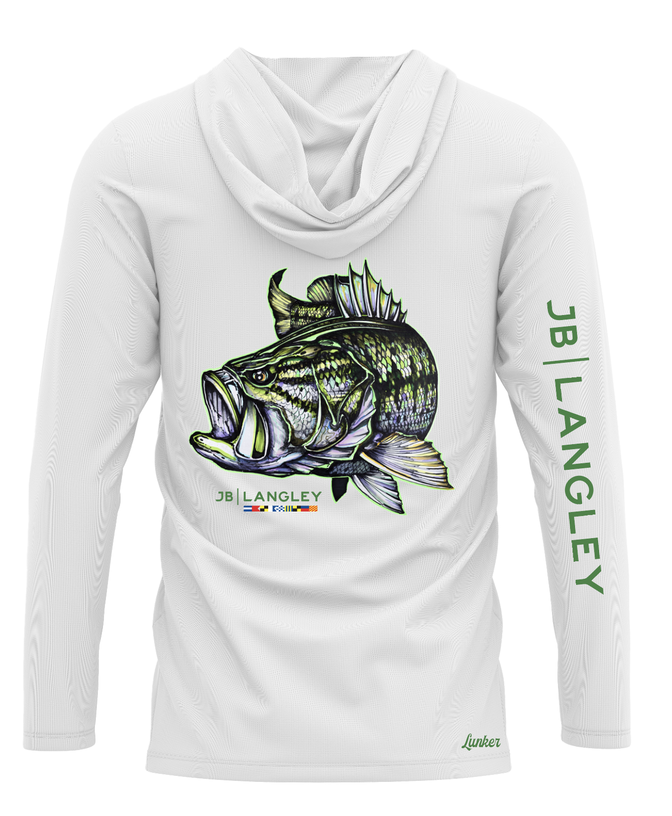 Largemouth Bass Long Sleeve Performance Hooded Shirt