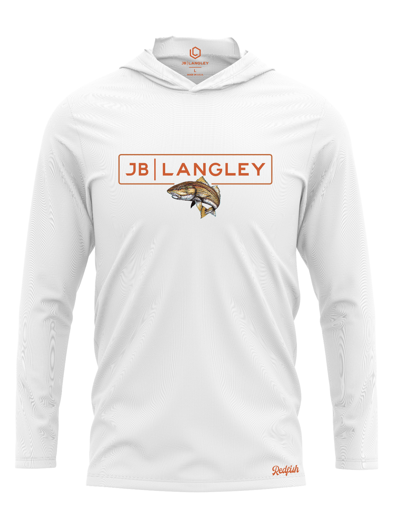 Redfish Long Sleeve Performance Hooded Shirt