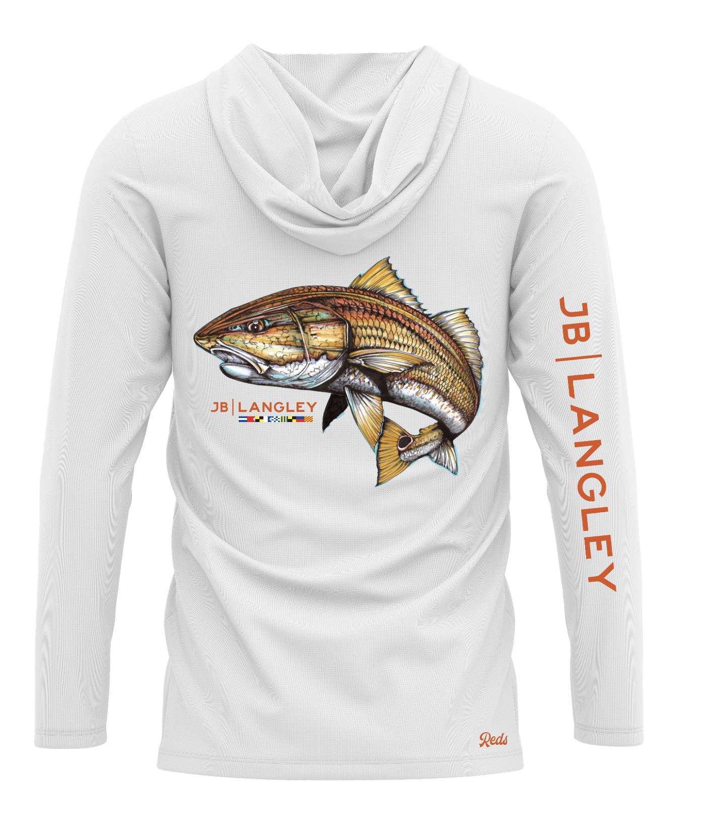 Redfish Long Sleeve Performance Hooded Shirt