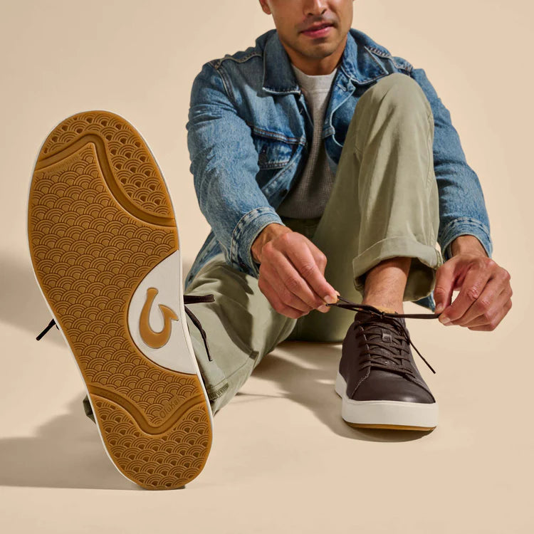 OluKai Lae‘ahi Lī ‘Ili Men’s Waterproof Leather Sneakers