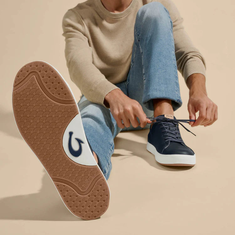 OluKai Lae‘ahi Lī ‘Ili Men’s Waterproof Leather Sneakers