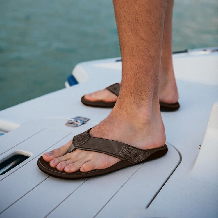 
                      
                        OluKai Tuahine Men’s Waterproof Leather Beach Sandals
                      
                    