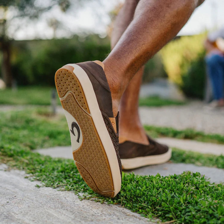 
                      
                        OluKai Lae‘ahi Lauhala Men’s Woven Leather Shoes
                      
                    