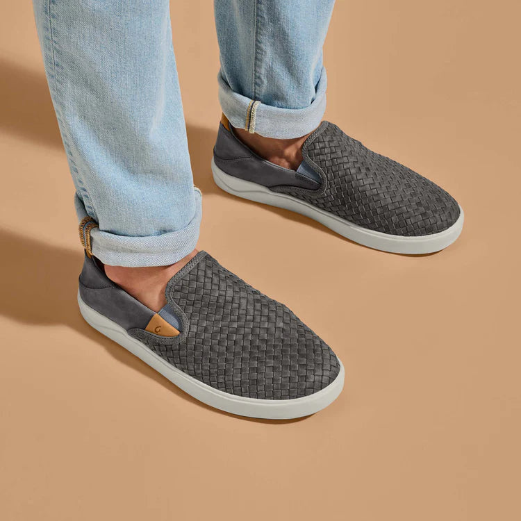 
                      
                        OluKai Lae‘ahi Lauhala Men’s Woven Leather Shoes
                      
                    