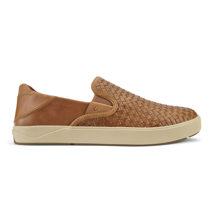 OluKai Lae‘ahi Lauhala Men’s Woven Leather Shoes