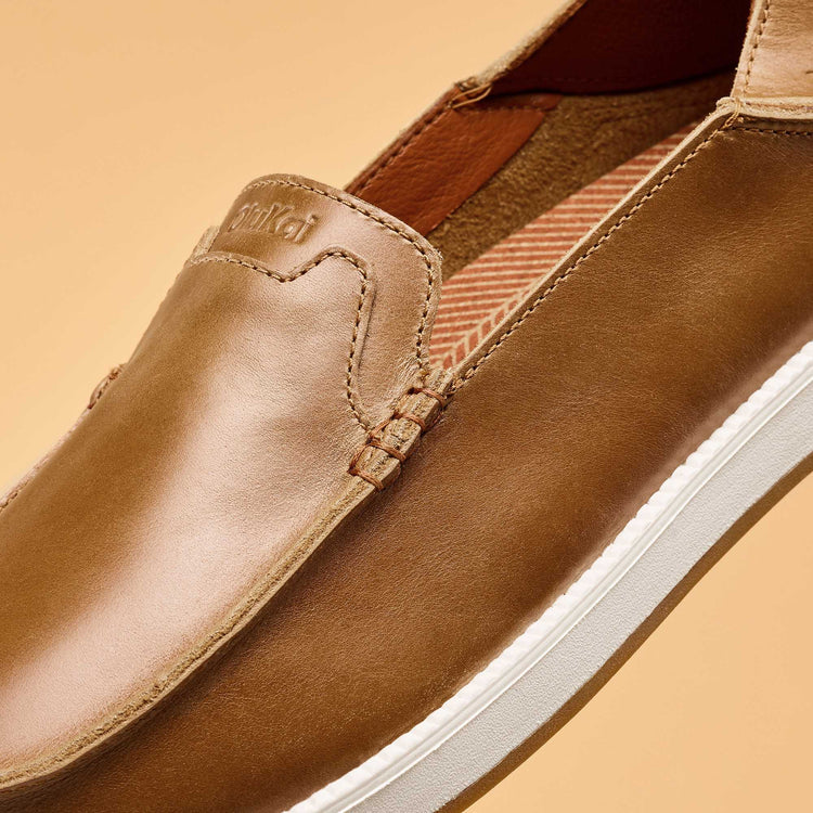 OluKai Kākaha Nia Men’s Leather Slip-On Shoes