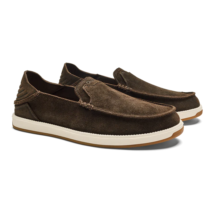 OluKai Kākaha Nia Men’s Leather Slip-On Shoes