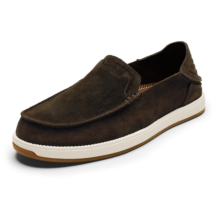 OluKai Kākaha Nia Men’s Leather Slip-On Shoes