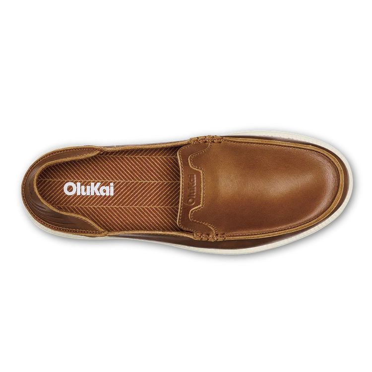 OluKai Kākaha Nia Men’s Leather Slip-On Shoes