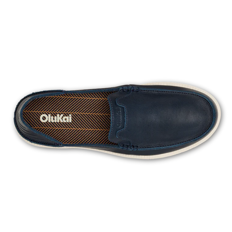OluKai Kākaha Nia Men’s Leather Slip-On Shoes