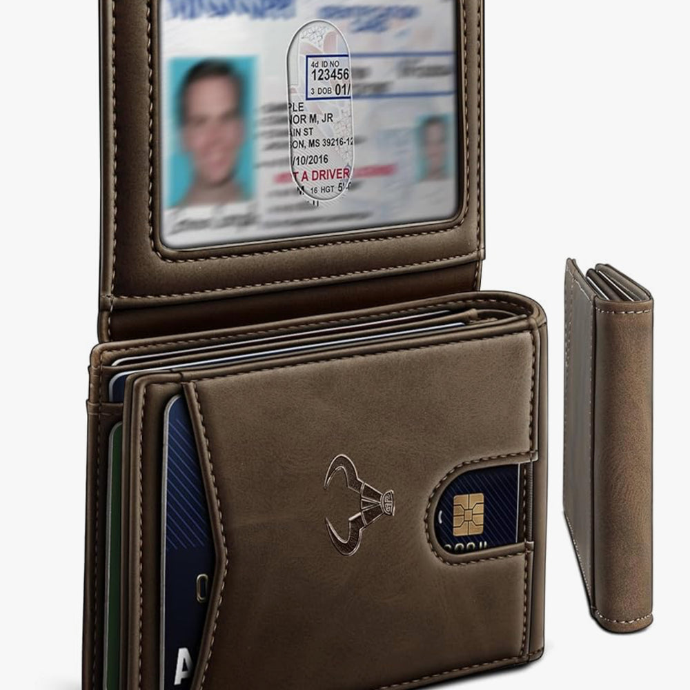 
                      
                        Carlisle Slim Leather Wallet with Front Pocket Card Holder and 11 Slots | RFID Blocking
                      
                    