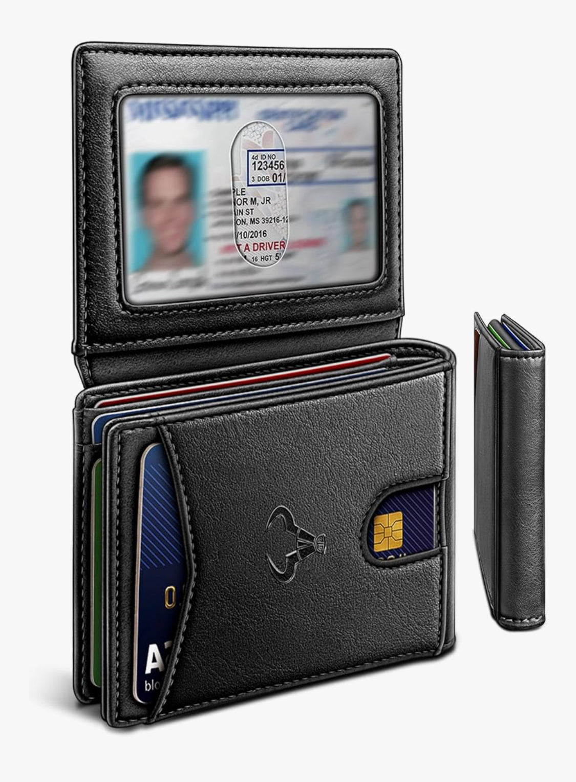 Carlisle Slim Leather Wallet with Front Pocket Card Holder and 11 Slots | RFID Blocking