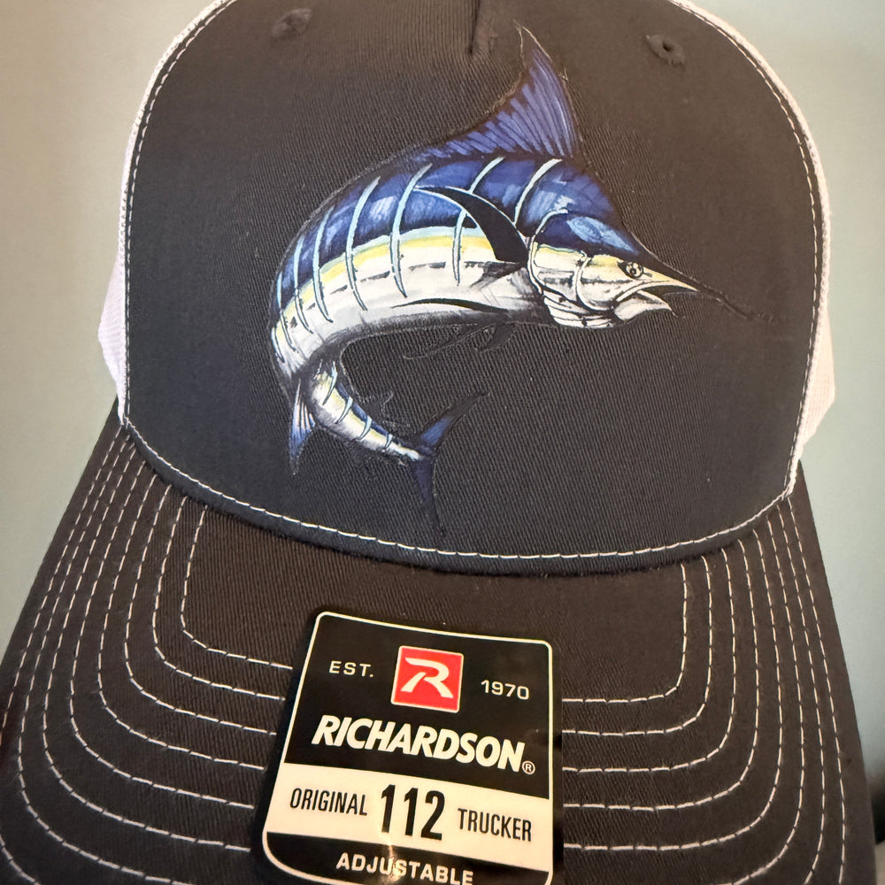 
                      
                        Richardson Trucker Mesh Snapback Hat with Graphics - Gray
                      
                    