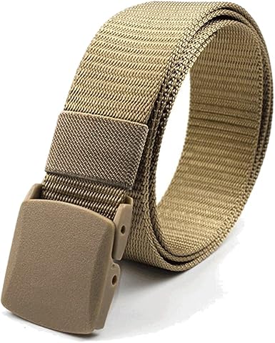 Checkpoint Adjustable Canvas Belt With Plastic Buckle