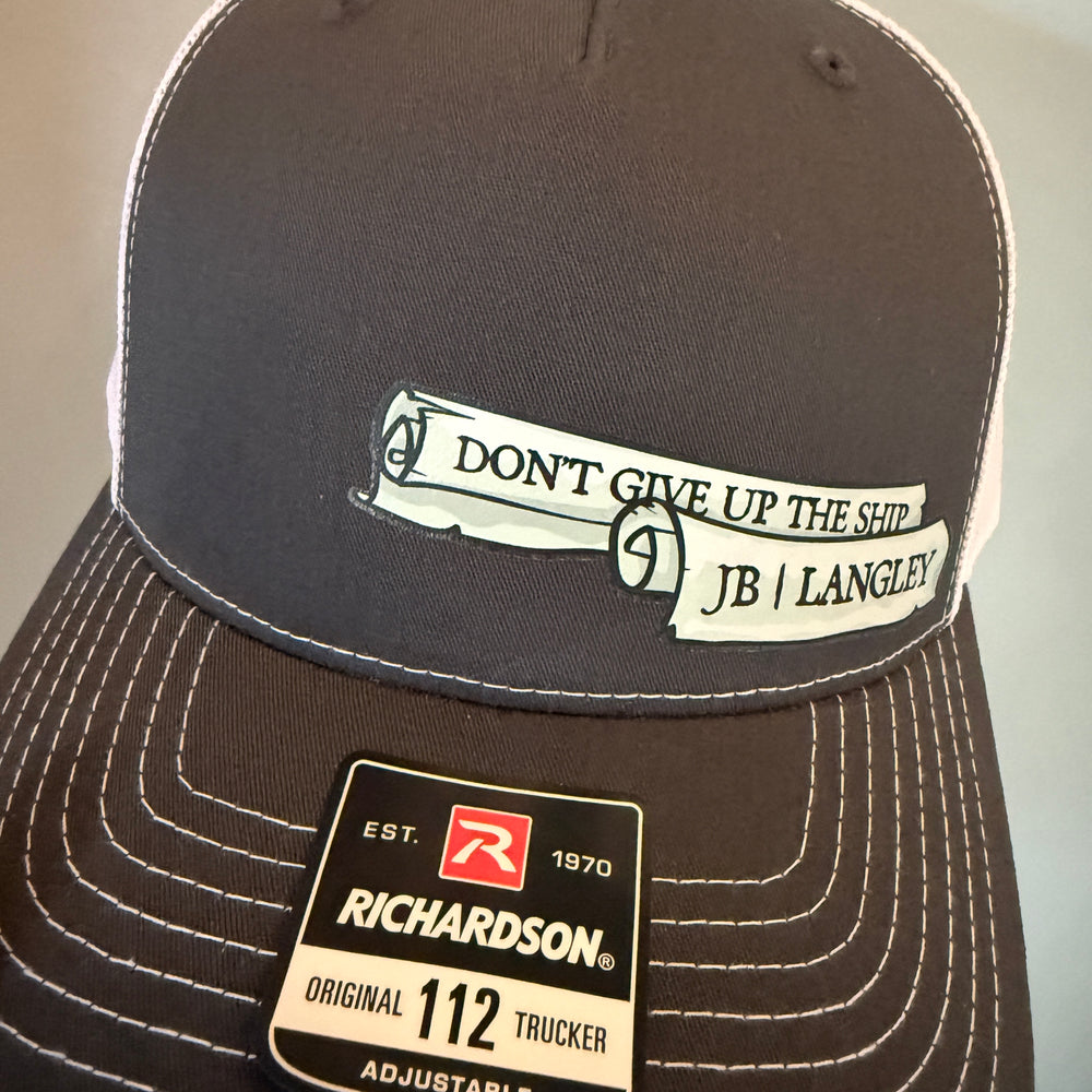 Richardson Trucker Mesh Snapback Hat with Graphics - Gray
