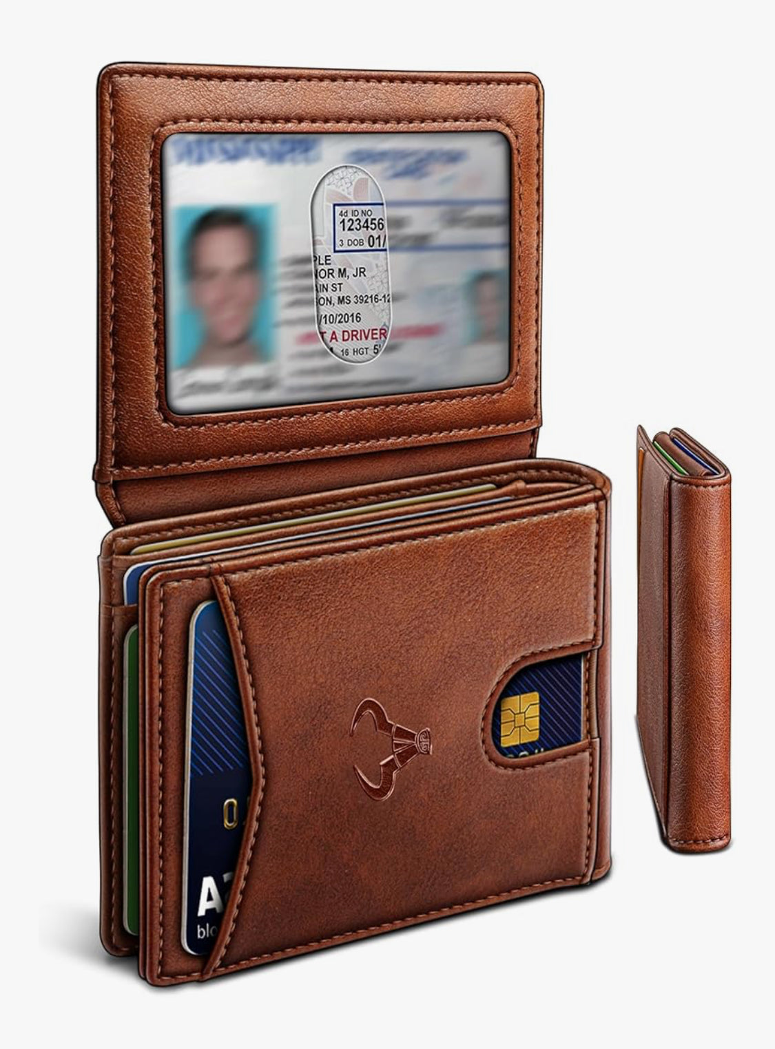 Carlisle Slim Leather Wallet with Front Pocket Card Holder and 11 Slots | RFID Blocking
