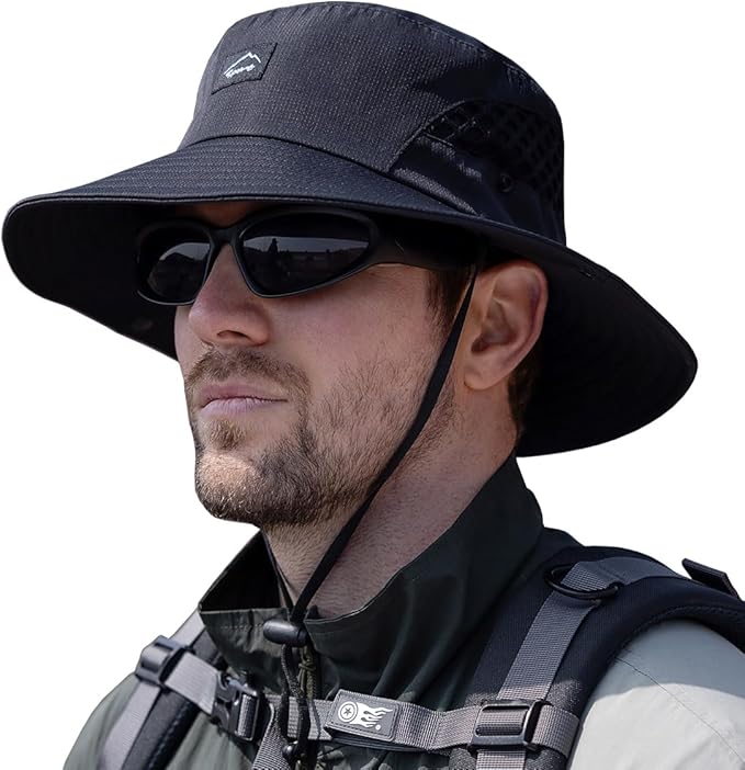 
                      
                        Grady Sun Hat – Wide Brim, Water-Resistant, Breathable Bucket Hat, UPF 50+
                      
                    