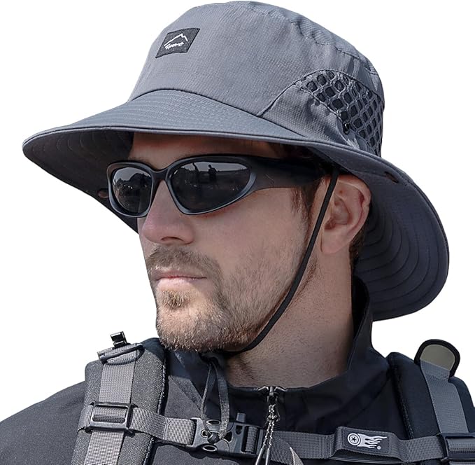 
                      
                        Grady Sun Hat – Wide Brim, Water-Resistant, Breathable Bucket Hat, UPF 50+
                      
                    