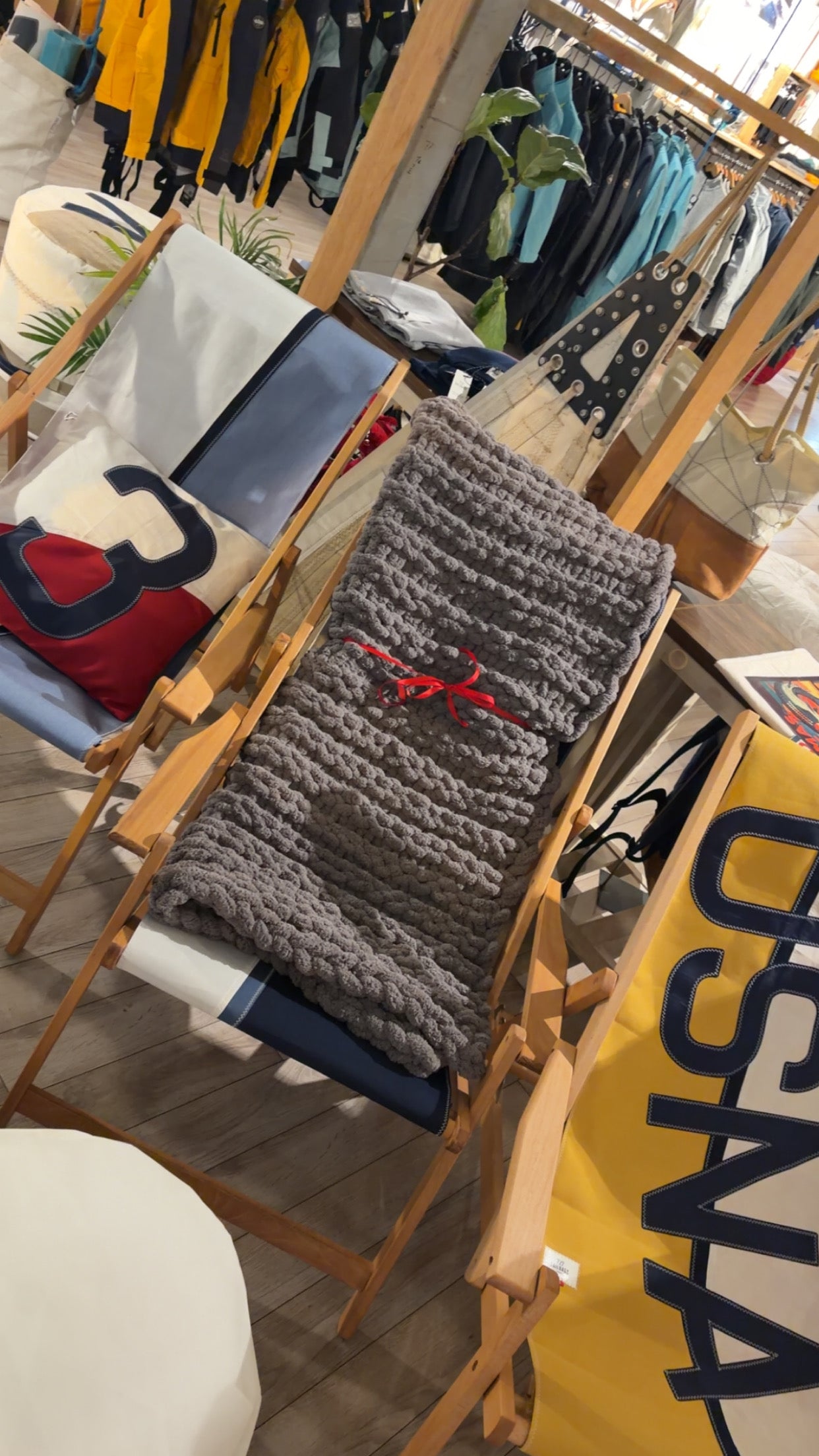 Blake Chunky Knit Blanket handmade in USA