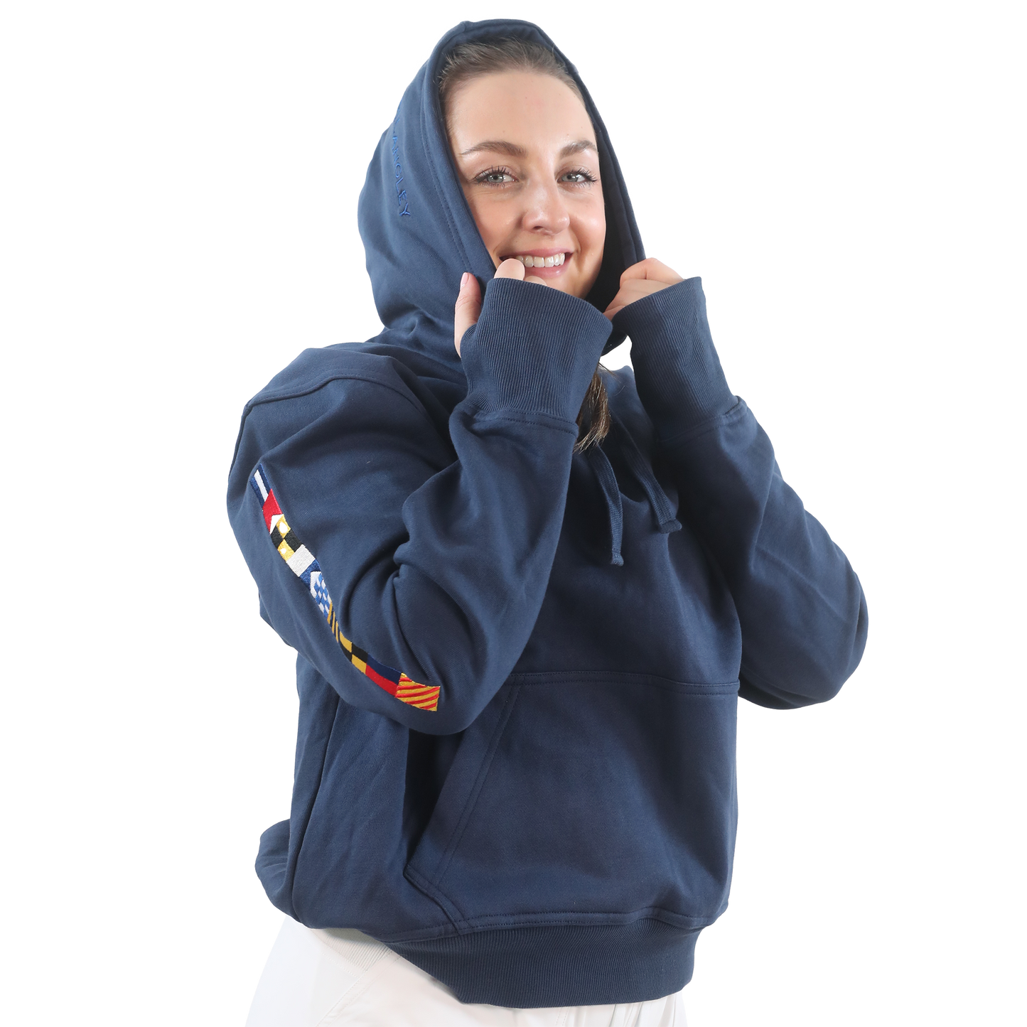 Newport Hooded Pullover Sweatshirt - Embroidered Logo