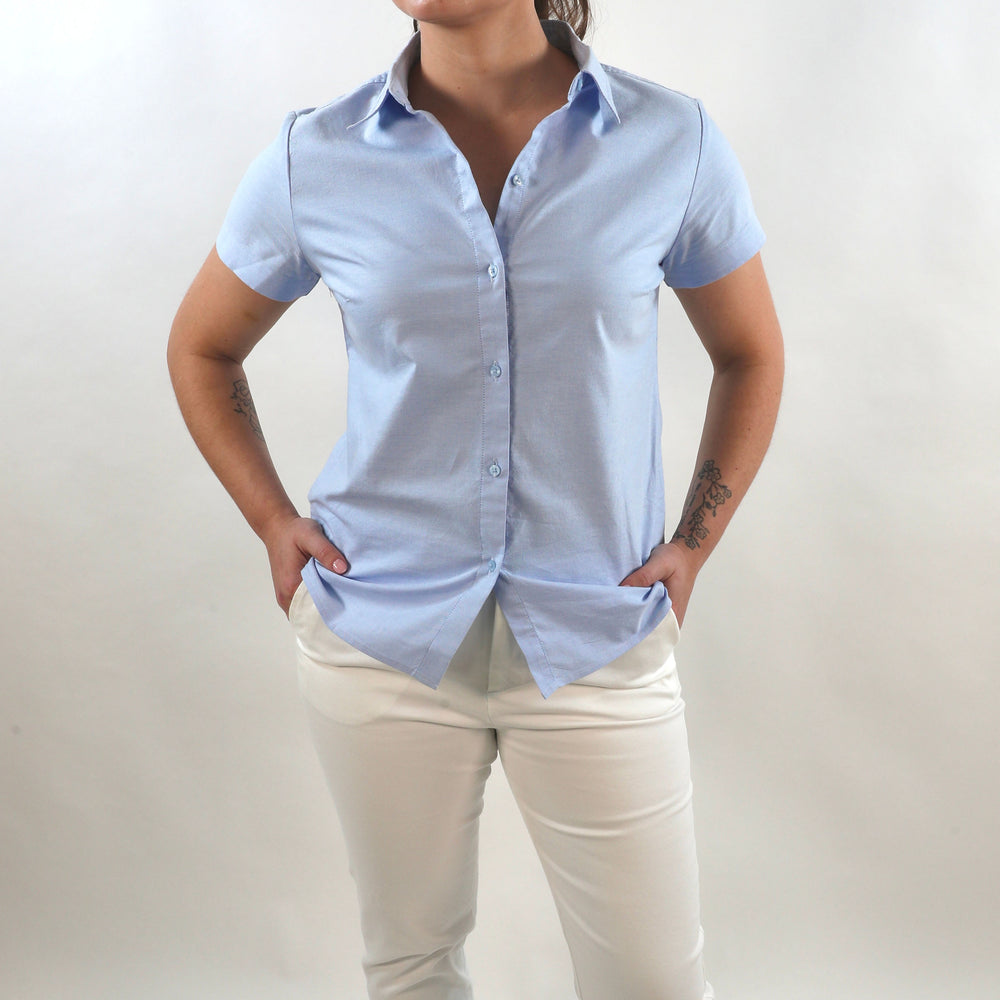 
                      
                        Portia Button Down Short Sleeve Shirt
                      
                    