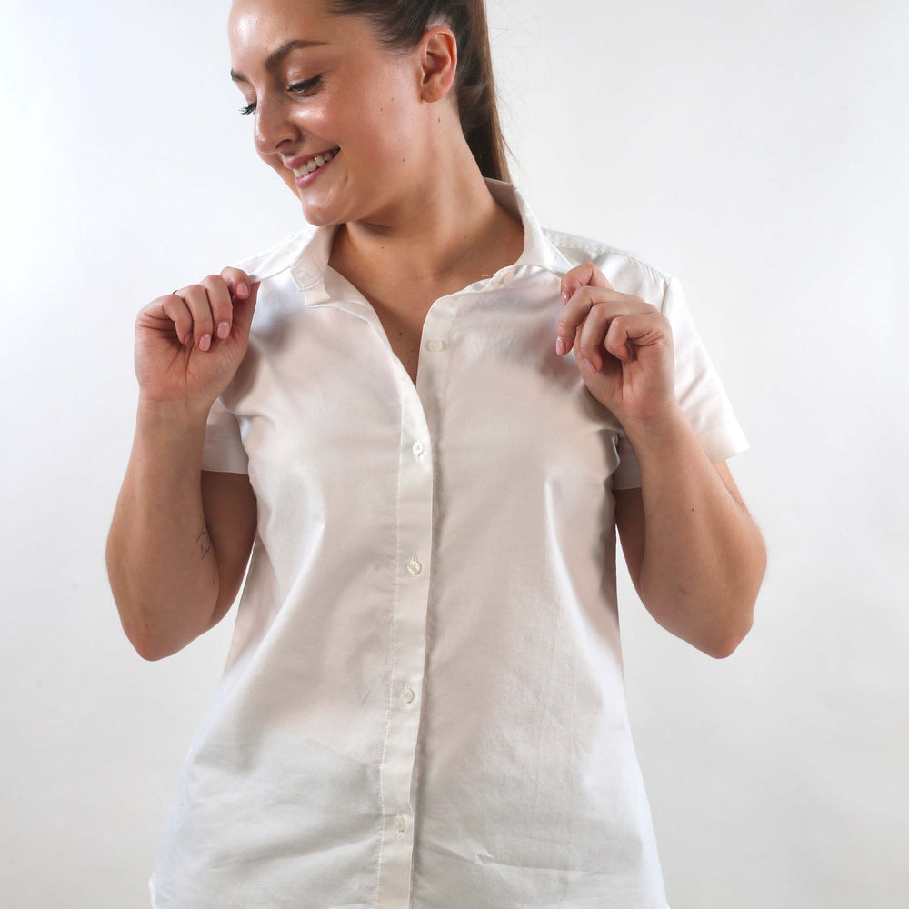 
                      
                        Portia Button Down Short Sleeve Shirt
                      
                    