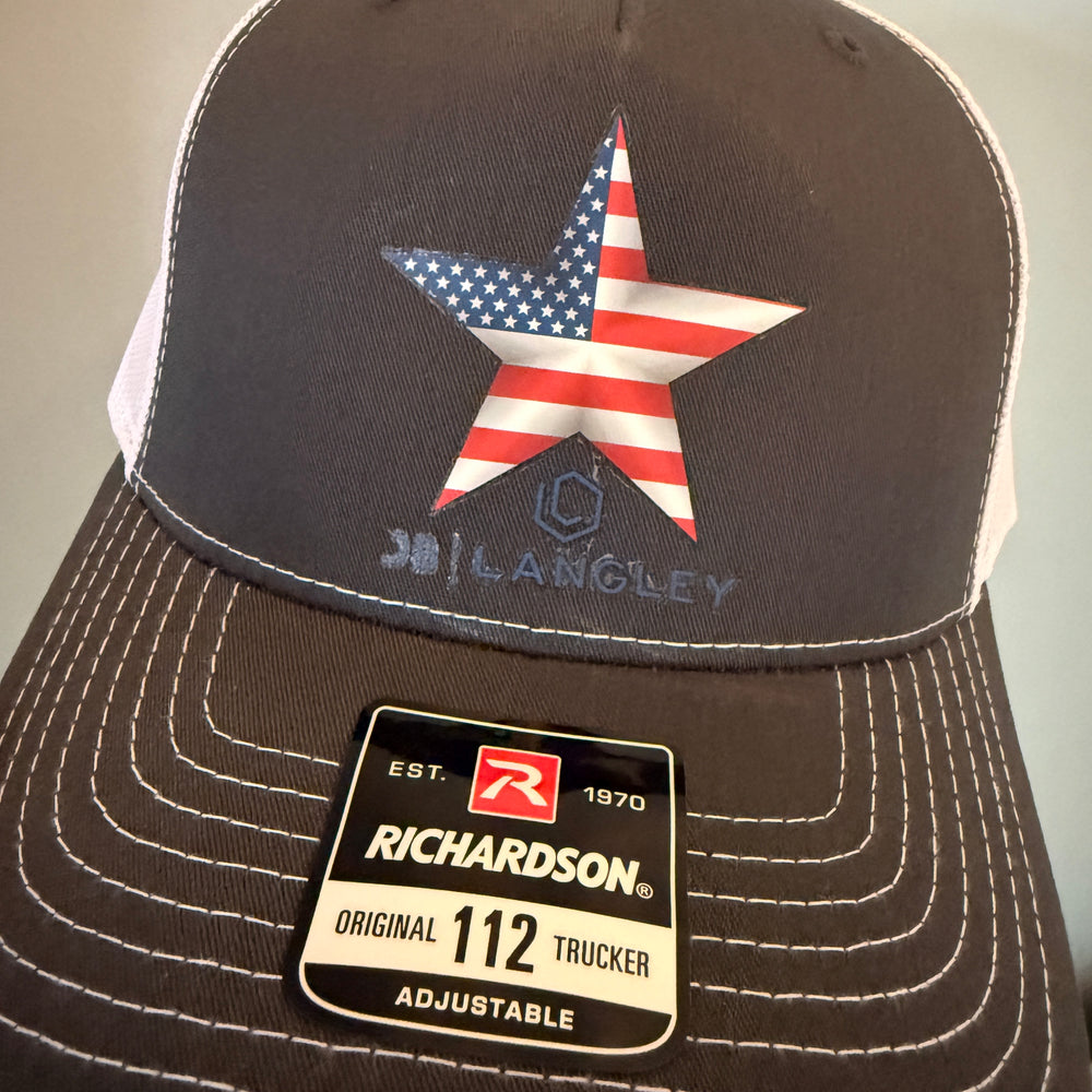 
                      
                        Richardson Trucker Mesh Snapback Hat with Graphics - Gray
                      
                    