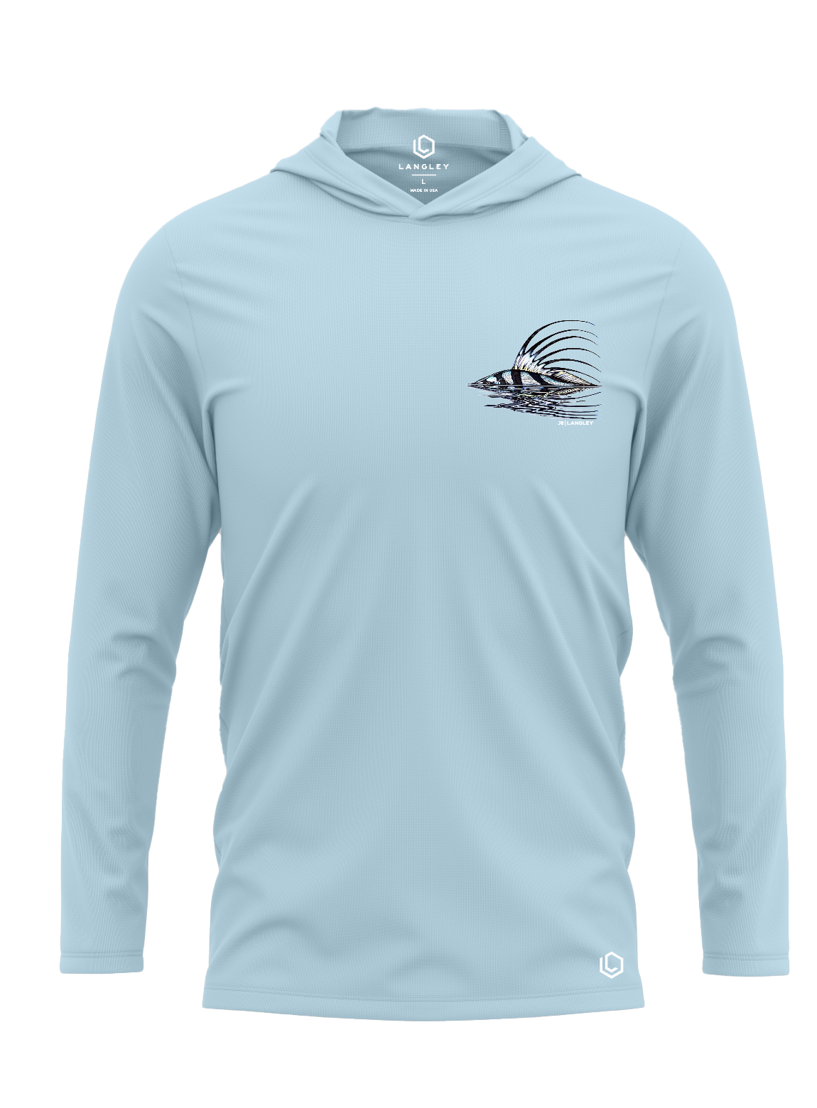 Roosterfish Long Sleeve Performance Hooded Shirt