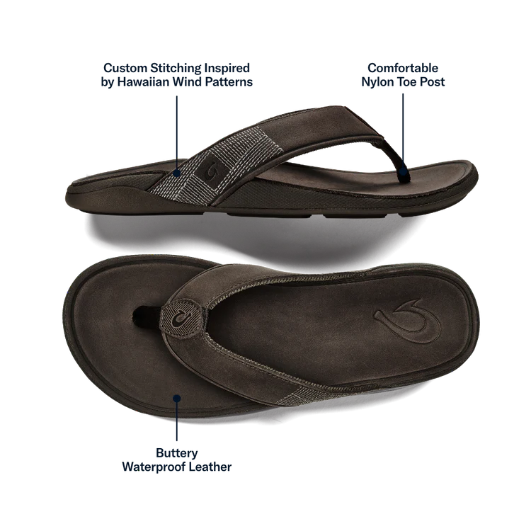 
                      
                        OluKai Tuahine Men’s Waterproof Leather Beach Sandals
                      
                    