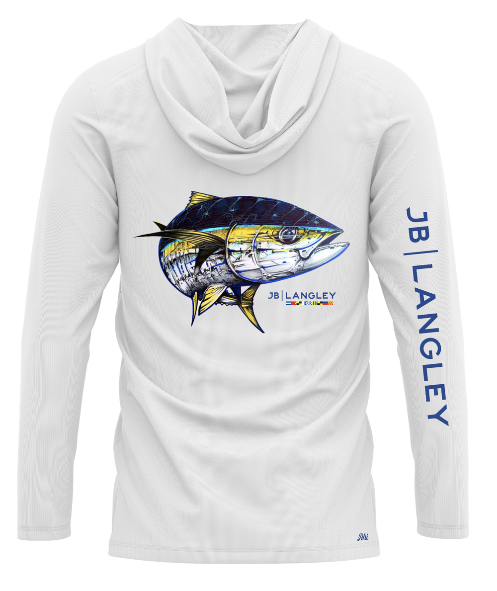 Yellowfin Tuna Long Sleeve Performance Hooded Shirt