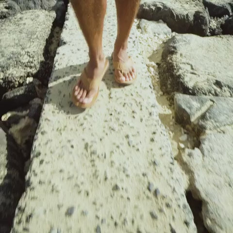 OluKai Tuahine Men’s Waterproof Leather Beach Sandals