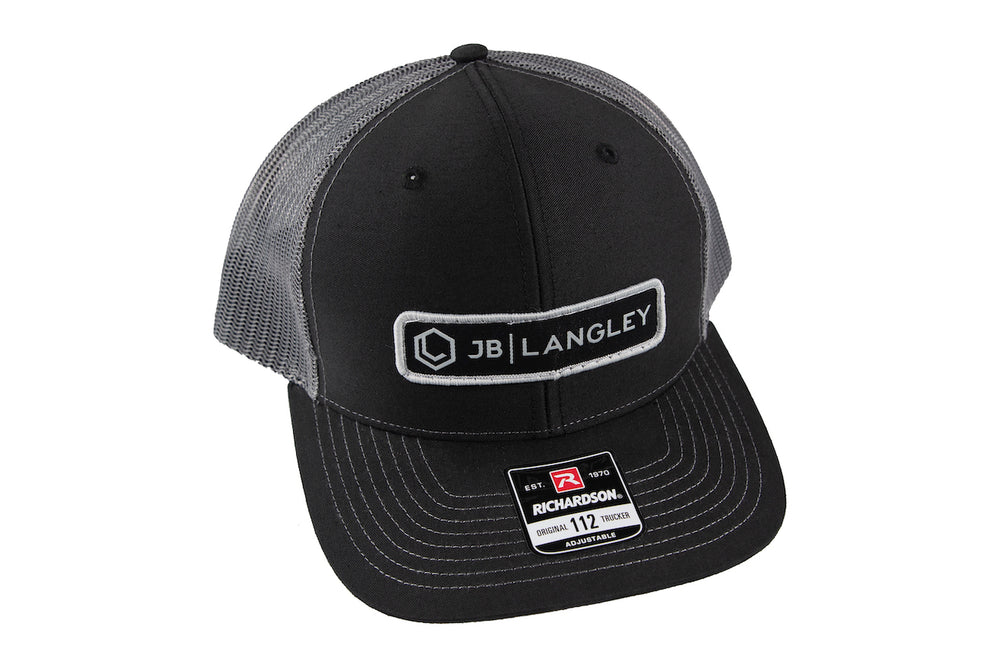 
                      
                        Richardson Trucker Mesh Snapback Hat JBL Patch - Black/Charcoal/Black
                      
                    